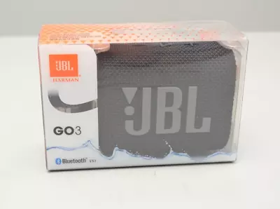 Kaufen JBL Go 3 Bluetooth Box Lautsprecher Schwarz Tragbarer Wasserfester Neu &Rechnung • 33.97€