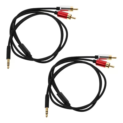 Kaufen 2pcs AUX Kabel Lautsprecher Kabel Audio Audio Splitter Adapter • 6.83€