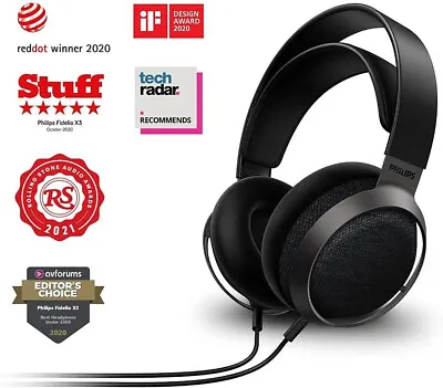 Kaufen Philips Fidelio X3/00 Over Ear Kopfhörer Headphones HR Audio Kopfbügel Glasfaser • 190€