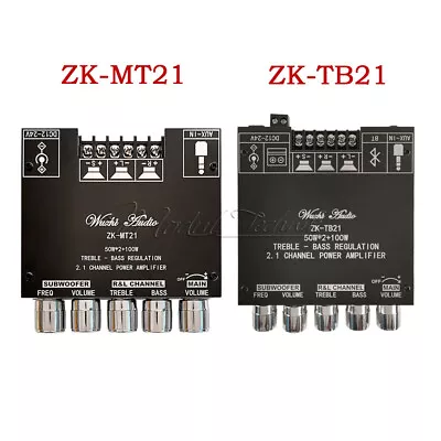 Kaufen MT21 TB21 2.1Channel Bluetooth Audio Power Amplifier Module 50Wx2+100W Subwoofer • 24.66€