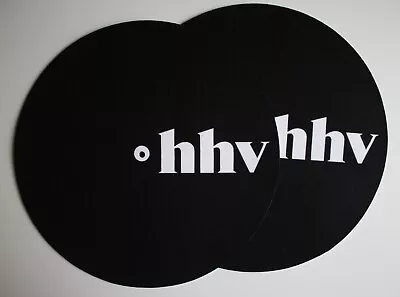 Kaufen Schallplatten Spieler Slipmat (Record Player) HHV Schwarz-weiß (2 Stück) • 15€