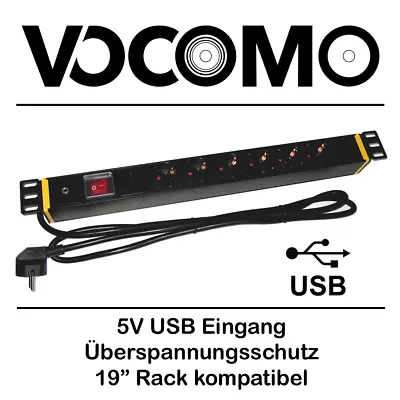 Kaufen VOCOMO 19  USB Schalt-Steckdosenleiste Für AV-Verstärker/Receiver EDV IT Standby • 84.99€
