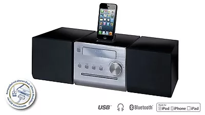 Kaufen MCD234 Stereoanlage CD MP3 Player USB AUX UKW RDS Radio EQ IPhone Dock Bluetooth • 89.95€