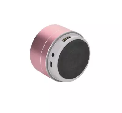 Kaufen Bluetooth Mini Runder Zylinder Form Musik Lautsprecher, Farbe Pink • 15.16€