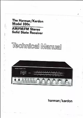 Kaufen Harman Kardon Service Manual Für Model 330 C  Copy • 11.50€
