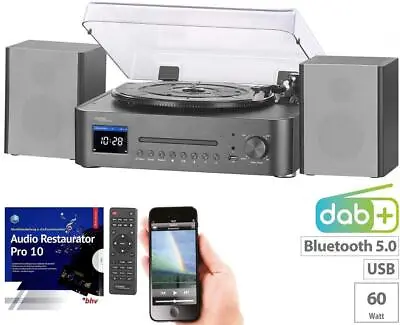 Kaufen Auvisio Musikanlage MHX-630 Plattenspieler/Digitalisierer, CD, DAB+/FM/ • 226.16€