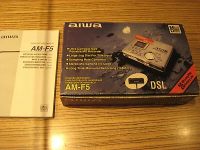 Kaufen Aiwa F 5 DSL Minidisc Player/Recorder (428)   + Karton + Sharp NT • 199.95€