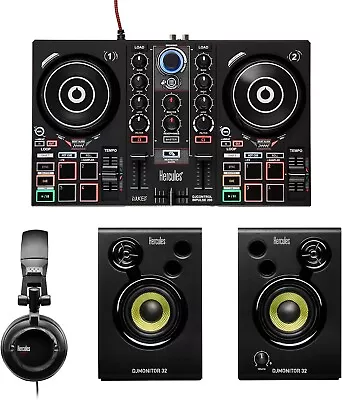 Kaufen Hercules DJLernset Kit Deck DJ Controller Lautsprecher Kopfhörer 4780900 • 189€