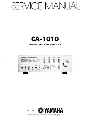 Kaufen Service Manual-Anleitung Für Yamaha CA-1010  • 12€