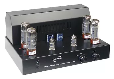 Kaufen Dynavox VR-70E II (MM/MC Phono) Röhrenvollverstärker Schwarz • 780€
