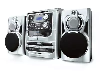 Kaufen Dual MP 301 Mini Stereo System 3-fach CD Wechsler Kassette MP3 USB Radio • 139€