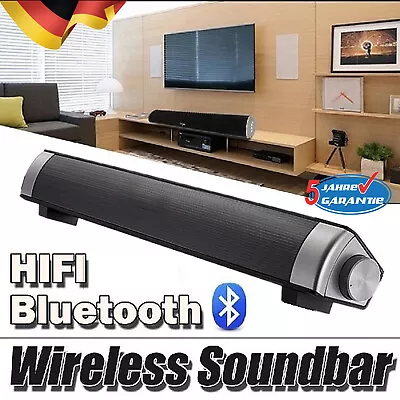 Kaufen Soundbar Wireless Lautsprechersystem Subwoofer Bluetooth TV Heimkino 3.5mm AUX • 25.99€