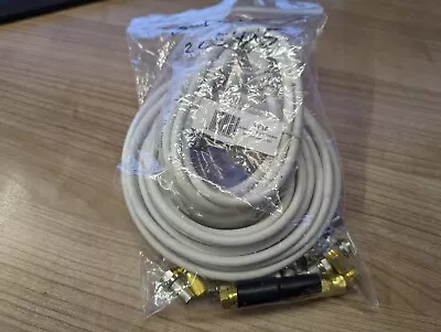 Kaufen 4m Sat Kabel + 12 F Stecker (1xwinkel) + 1x Verbinder + 1,5m Konfektioniert • 10€