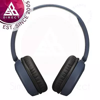 Kaufen JVC Deep Bass Bluetooth On-Ear Kabellose Kopfhörer │flach Faltbares Design│blau • 28.13€