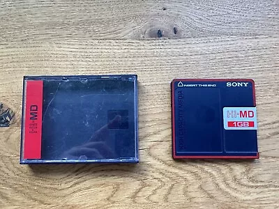 Kaufen Sony Mini Disc Hi-MD 1GB Schwarz/rot Mit Großer Hülle • 1€