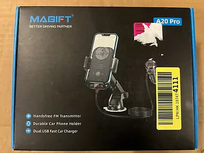 Kaufen Magift Bluetooth 5.3 FM Transmitter Car Adapter Dual USB Ports [HiFi Bass Sound] • 25€