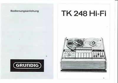 Kaufen Grundig Bedienungsanleitung Für TK 248 Deutsch  Copy • 11.50€