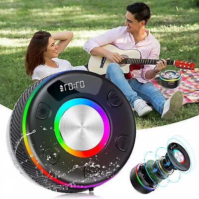 Kaufen Bluetooth Duschlautsprecher Lautsprecher HD-Sound Musikbox Wasserdicht Mit Licht • 24.95€