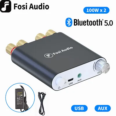 Kaufen Fosi Audio Verstärker HiFi Stereo Mini Digital Leistungsverstärker Bluetooth 5.0 • 30.99€