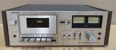 Kaufen Sony TC-186 SD Stereo Kassetten Tapedeck Silber, Holz-Seitenverkleidung 70s Hifi • 30€