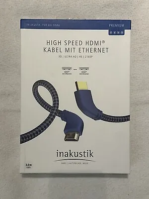Kaufen INAKUSTIK PREMIUM HDMI KABEL Winkel Stecker 3 Meter • 24.99€