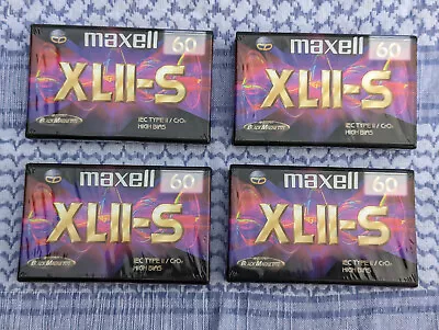 Kaufen MAXELL XLII-S 60 Audiokassette - Tape - 4 Stück - In OVP - NEU - SEALED - OVP • 40€