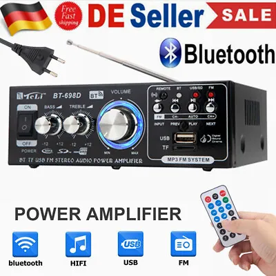 Kaufen Bluetooth Mini Verstärker HiFi Power Audio Stereo Bass AMP USB MP3 FM Heim Auto • 24.99€