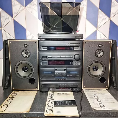 Kaufen Kenwood RXD-27L Vintage Hifi Stereo System Band CD Tuner Schallplatte Player Lautsprecher • 104.88€