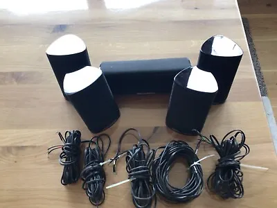 Kaufen Harman Kardon  HKTS7BQ Lautsprecher Boxen In Schwarz Gebraucht Mit Kabel • 89€