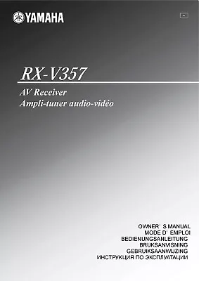Kaufen Bedienungsanleitung-Operating Instructions Für Yamaha RX-V357  • 13€
