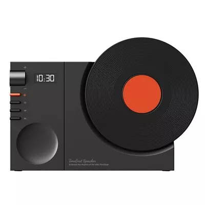 Kaufen Vinyl-Bluetooth-Lautsprecher, Retro, Hochwertiger Tragbarer Mini-Audio-Uhre5017 • 33.31€