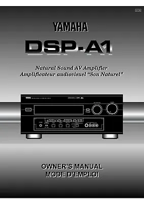 Kaufen Bedienungsanleitung-Operating Instructions Für Yamaha DSP-A1  • 15€