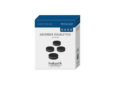 Kaufen Inakustik Premium Doublette Absorber 4er Set Spikes Schwarz Chrom 55x18mm In OVP • 36.90€