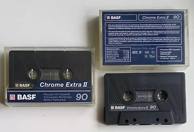 Kaufen 2 Stück Musikkassetten Leer, BASF Chrome Extra II • 7.25€
