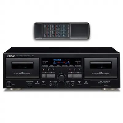 Kaufen Teac W-1200 Twin Kassettendeck - Schwarz Dual Tape Player + USB Aufnahme + MiC • 431.43€