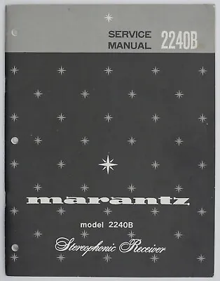 Kaufen Original Marantz 2240B Receiver Service Manual / Service-Anleitung • 29.50€