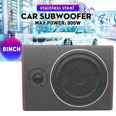 Kaufen 8 '' 600W Active Auto Untersitz Subwoofer Stereo-Verstärker Bass Lautsprecher • 60€