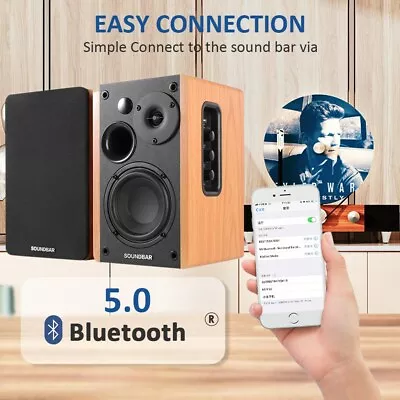 Kaufen Regallautsprecher PC Lautsprecher Stereo Bass Speaker Musik Kino Für Computer • 119.99€