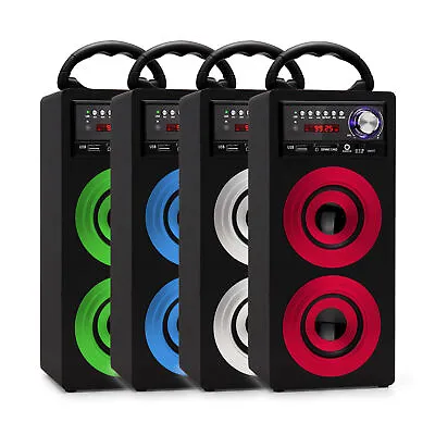 Kaufen Mobiler Bluetooth Lautsprecher Mini Stereo Anlage USB SD AUX MP3 Player FM Radio • 23.99€