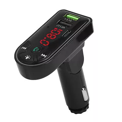 Kaufen Auto FM Sender BT 5.0 MP3 Player USB Ladegerät Umgebungslicht Mit LED Scre LIF • 8.12€