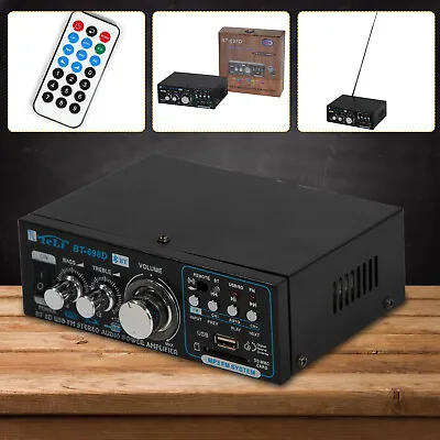 Kaufen Mini 2CH Stereo Verstärker Digital HiFi Audio Amplifier Mit Bluetooth-Funktion • 25€