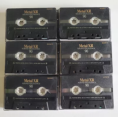 Kaufen 6 X SONY Metal XR 90 Sound Excellence - MC Tape Audiocassette • 33.50€