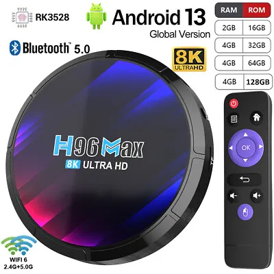 Kaufen 2023 Aktualisierter H96 MAX Smart Android 13.0 TV Box Quad Core 8K HD Stream Player  • 53.49€