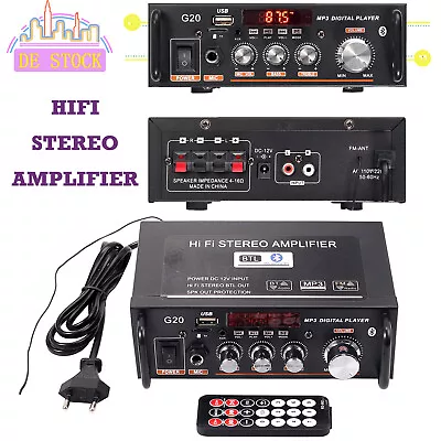 Kaufen Mini Digital Stereo Verstärker Bluetooth HIFI Audio Power Amplifier USB FM SD • 23.99€