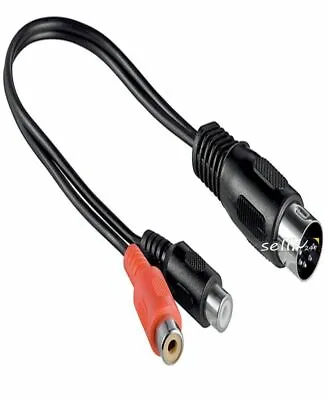 Kaufen Stereo MiDi Audio Kabel Adapter 5pol DIN Stecker RCA Cinch Chinch Cinc Buchse • 4.45€