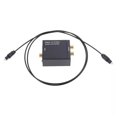Kaufen Digital Optical Coax Zum Analogen RCA-Audio-Konverter-Adapter Mit Faserkabel • 9.92€