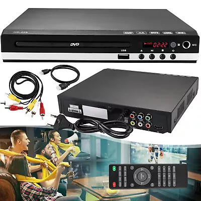 Kaufen DVD-Spieler HDMI DVD Player Für Fernseher Mit USB,AV Anschluss&Fernsteuerung • 33.91€