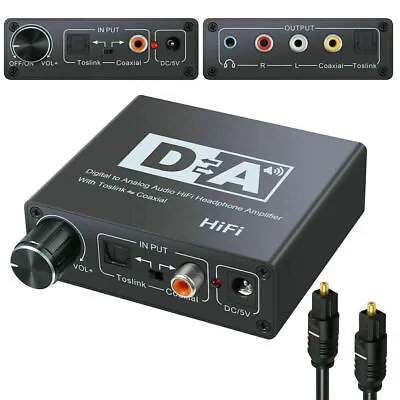 Kaufen 32-192KHz DAC Digital Koaxial Zu Analog R/L RCA 3.HiFi Audio Converter Adapter • 17.34€