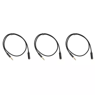 Kaufen 3 Pcs Kopfhörer Mikrofon Jack Audio Splitter Kopfhörer Verlängerung Kabel • 4.88€