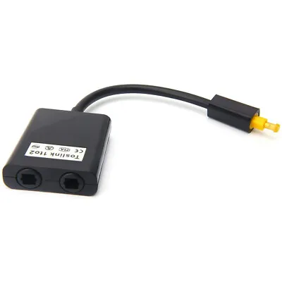 Kaufen Mini Toslink Digital Optical Adapter Splitter Fiber Audio Amplifier 1 In 2 T4F2 • 17.91€